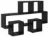 vidaXL Wandregal Holzwerkstoff Schwarz Eichen-Optik 82x15x51cm (875184)