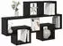 vidaXL Wandregal Holzwerkstoff Schwarz Eichen-Optik 82x15x51cm (875184)