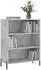 vidaXL Regal Holzwerkstoff Betongrau 69,5x32,5x90cm (828376)