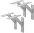 ML-Design Regalwinkel Aluminium Silber 180x180mm (4er Set)
