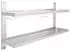 vidaXL Wandregal 2 Ablagen Edelstahl 150x30cm (51049)
