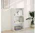 vidaXL Bücherregal Weiß 60x30x114cm Holzwerkstoff (857899)