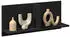 vidaXL Wandschrank Holzwerkstoff Schwarz 70x16,5x30cm (854851)