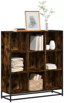 vidaXL B&uuml;cherregal R&auml;uchereiche 97,5x33x107,5cm Holzwerkstoff und Metall (3300862)