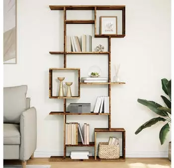 vidaXL B&uuml;cherregal Altholz-Optik 92x29x188cm Holzwerkstoff (3310323)