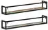 vidaXL Wandregale 2 Stk. 110x17x17cm Altholz Massiv und Eisen (353793)