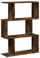 vidaXL Raumteiler-B&uuml;cherregal 3 F&auml;cher R&auml;uchereiche 70x24x97 cm