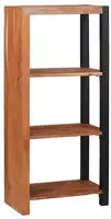 vidaXL B&uuml;cherregal Braun 50 x 30 x 110 cm Massivholz Akazie