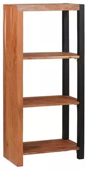 vidaXL B&uuml;cherregal Massives Akazienholz Braun 50x30x110cm