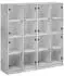 vidaXL Bücherschrank mit Türen Betongrau 136x37x142cm Holzwerkstoff (3206520)