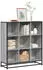 vidaXL Bücherregal Grau Sonoma 97,5x33x107,5cm Holzwerkstoff und Metall (3300863)