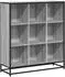 vidaXL Bücherregal Grau Sonoma 97,5x33x107,5cm Holzwerkstoff und Metall (3300863)