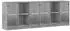 vidaXL Bücherregal mit Türen Holzwerkstoff Grau 204x37x75cm (3206534)