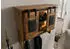 Massivmoebel24 Railway Lux Wandregal Massivholz Mango/Altholz 90x30x75cm mit Beleuchtung (09-350-773-0051)