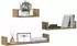vidaXL Wandregale 3er-Set Artisan-Eiche Holzwerkstoff (855793)