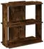vidaXL Bücherregal 3 Böden Räuchereiche 60x30x60cm Holzwerkstoff (860251)