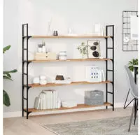 vidaXL Schweberegal 160x20x2 cm Massivholz Akazie &Ouml;lbehandelt