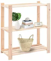 vidaXL Lagerregale 3 B&ouml;den 5 Stk. 80x38x90cm Massivholz Kiefer 150kg