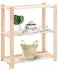 vidaXL Lagerregal 3 Böden 80x38x90cm Massivholz Kiefer 150kg, 5er-Set (3051119)
