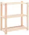 vidaXL Lagerregal 3 Böden 80x38x90cm Massivholz Kiefer 150kg, 5er-Set (3051119)