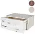MCW Wandregal Arlon mit Schublade, Shabby-Look, Holz, weiß, 46x21x30cm
