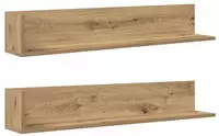 vidaXL Wandregale 2 Stk. Artisan-Eiche 100x16,5x16,5 cm Holzwerkstoff