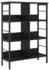 vidaXL Bücherregal Schwarz Eichen-Optik Holzwerkstoff 82x32x112cm (883988)