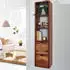 Finebuy Wandregal mit Schubladen Sheesham Massivholz 35x150x30cm (FB80736)