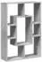 vidaXL Bücherregal 7 Fächer Betongrau 63x20x90cm Holzwerkstoff (858141)