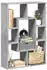 vidaXL Bücherregal 7 Fächer Betongrau 63x20x90cm Holzwerkstoff (858141)