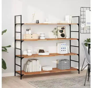 vidaXL Schweberegale 3 Stk. Akazien-Massivholz ge&ouml;lt 120x40x2cm (3279565)