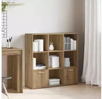 vidaXL B&uuml;cherschrank Artisan-Eiche 98x29x97,5 cm Holzwerkstoff
