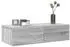vidaXL Wandregal mit Schubladen Grau Sonoma 60x26,5x15cm Holzwerkstoff (859973)