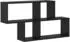vidaXL Wandregal Schwarze Eiche MDF 100x25x53cm (869197)