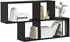 vidaXL Wandregal Schwarze Eiche MDF 100x25x53cm (869197)