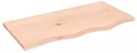 vidaXL Wandregal 80x40x2 cm Massivholz Eiche Unbehandelt