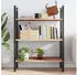 vidaXL Wandregal Baumkante Massivholz Eiche 80x40x2cm