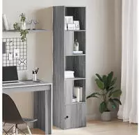 vidaXL B&uuml;cherregal Grau Sonoma 40x36x189 cm Holzwerkstoff