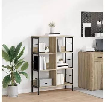 vidaXL B&uuml;cherregal Sonoma-Eiche 82x32x112cm Holzwerkstoff