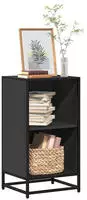 vidaXL B&uuml;cherregal Schwarz 40x35x76 cm Holzwerkstoff