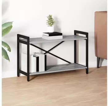 vidaXL B&uuml;cherregal Grau Sonoma 80x30x48,5cm Holzwerkstoff (868434)