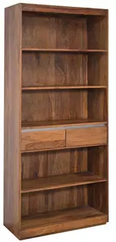 Massivmoebel24 Sydney Regal Sheesham 90x40x205cm noble unique lackiert (09-350-777-0140)