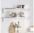 vidaXL Wandregale 2 Stk. 100x23,5cm Silber Edelstahl (3214504)