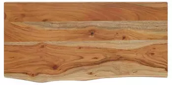 vidaXL Wandregal Rechteckig Massivholz Akazie Baumkante 40x20x3,8cm (370270)