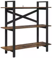 vidaXL B&uuml;cherregal Ger&auml;ucherte Eiche 100 x 33,5 x 102 cm Holzwerkstoff