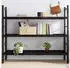 vidaXL Wandregal Massivholz Eiche behandelt Dunkelbraun 140x50x(2-4)cm (363824)