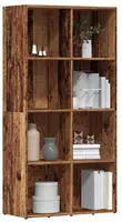 vidaXL B&uuml;cherregal Altholz-Optik 66x30x130 cm Holzwerkstoff