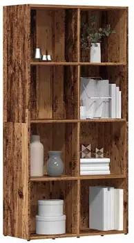 vidaXL B&uuml;cherschrank Holzwerkstoff 66x30x130cm Altholz-Optik (855778)