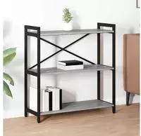 vidaXL B&uuml;cherregal Grau Sonoma 80 x 30 x 85 cm Holzwerkstoff
