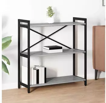 vidaXL B&uuml;cherregal Grau Sonoma 80x30x85cm Holzwerkstoff (868428)